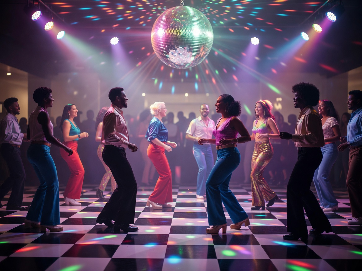 People sharing a dance floor with space for relaxed individual movement